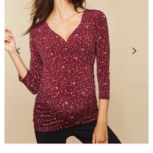 Wrap front Maternity Top